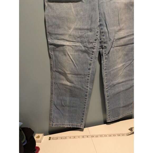 Lands End Jeans Women's Blue Light Wash High Rise Mom Jeans Size 4 - Picture 6 of 12